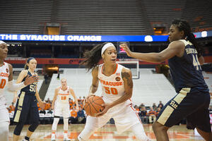 In her senior year, Briana Day reached 1,000 career points and 1,000 rebounds. 